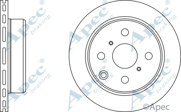 APEC BRAKING Тормозной диск DSK762